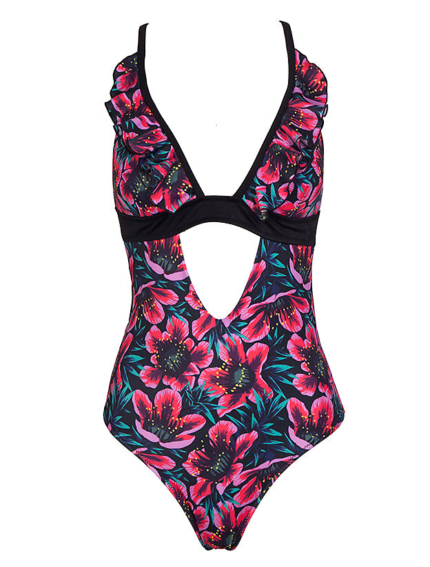 Girly Flower One Piece – V - Destination